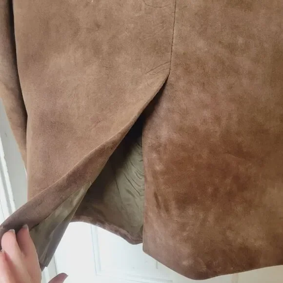 70s Vintage Suede Coat - Picture 8 of 16